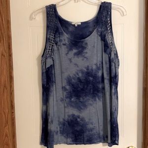 Maurices Blue Tie-dyed Tank Size 1